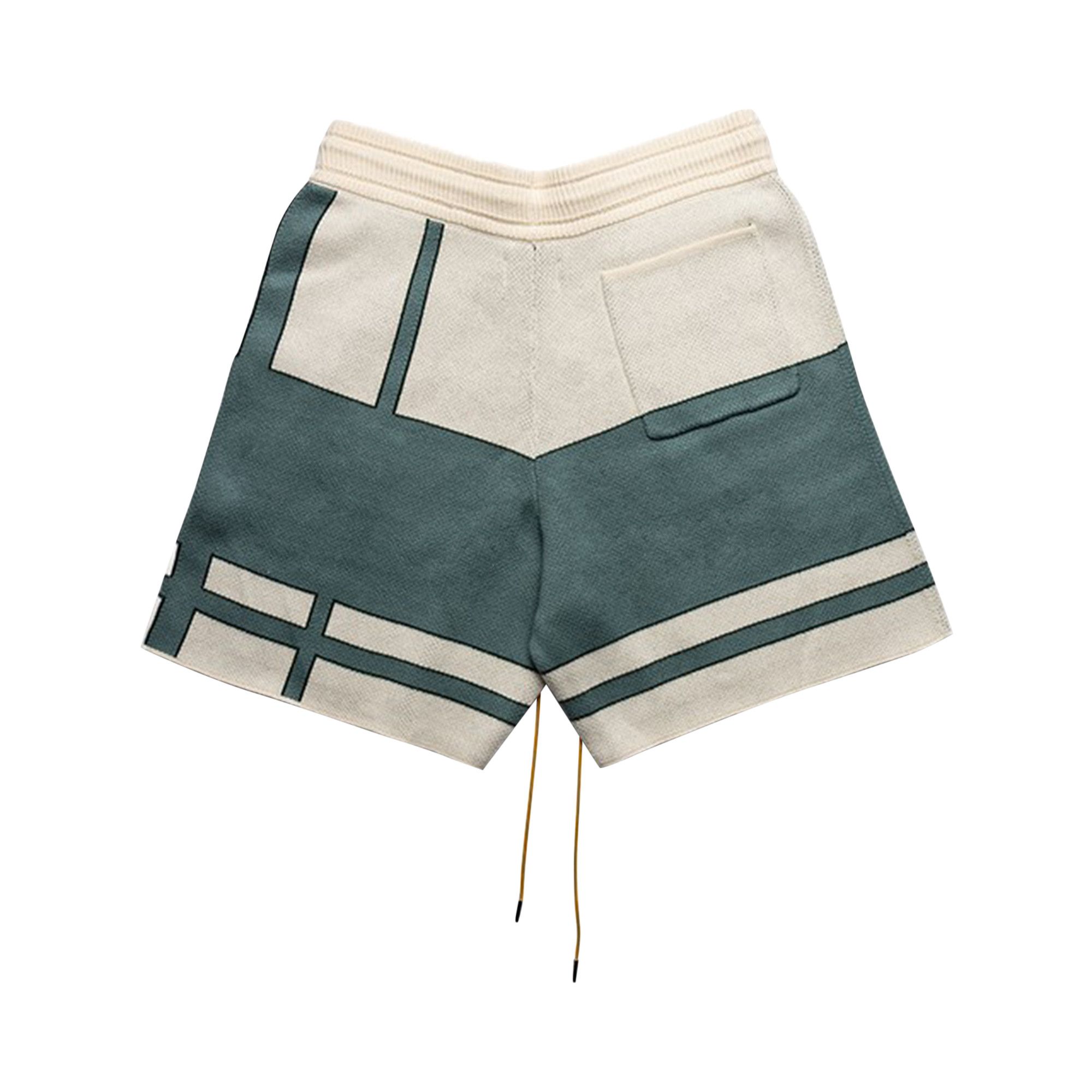 パンツ RHC Cotton Knit Shorts DEMY BY DEMYLEE Hunter Knit Denim Short – Teal Poppy