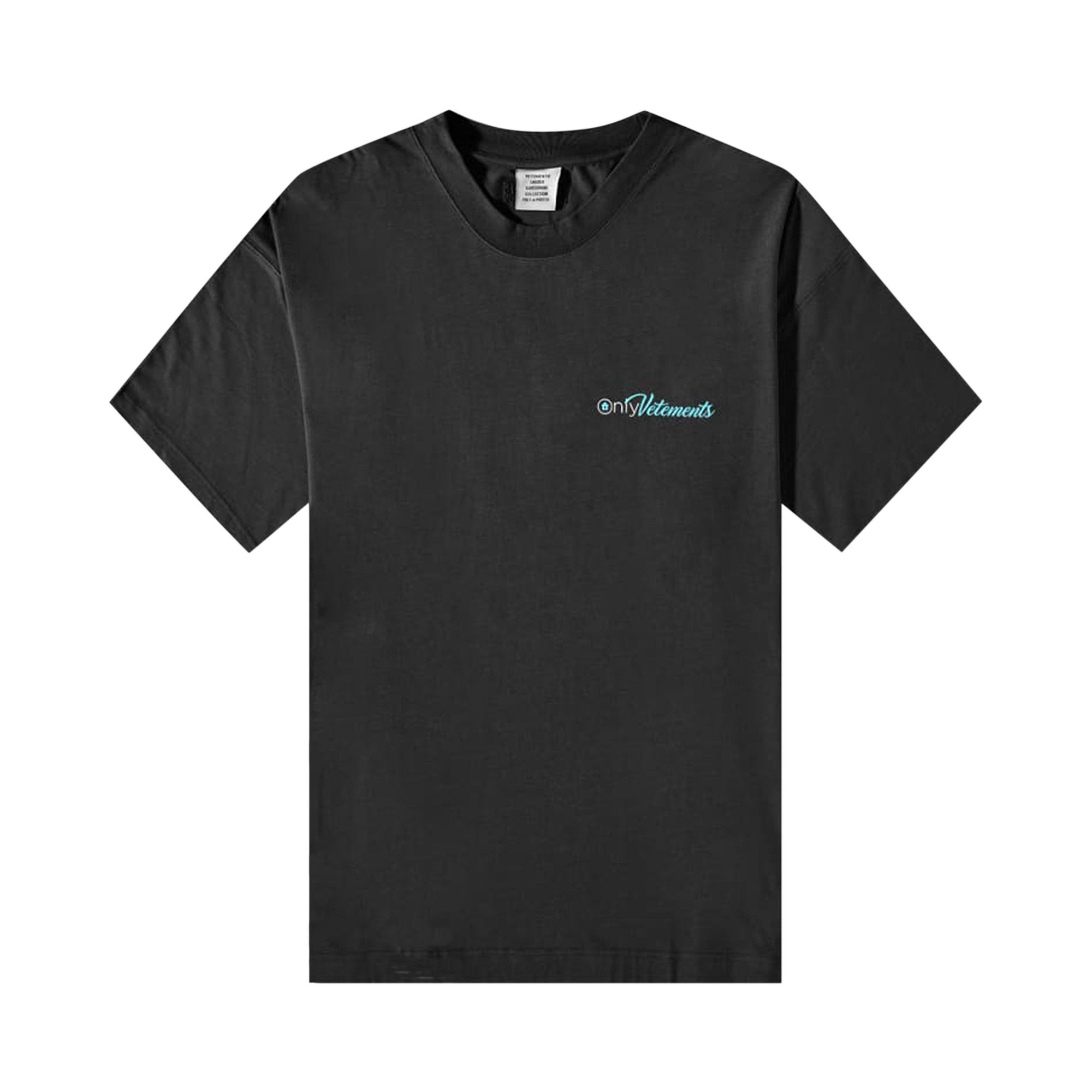 Buy Vetements Only Vetements T-Shirt 'Black' - UA63TR161B BLAC | GOAT