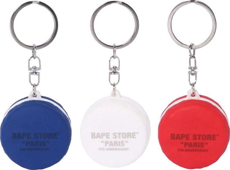 BAPE 5th Anniversary Paris Exclusive Keychains 'Multicolor'