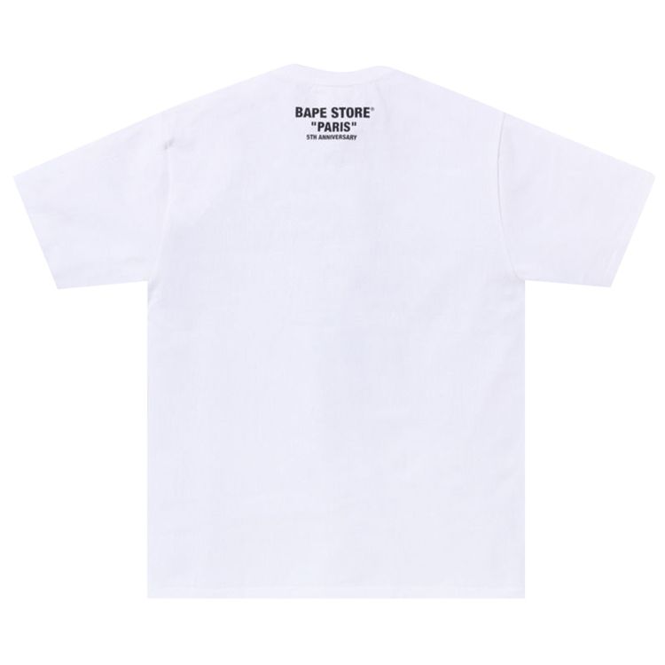 BAPE By Bathing Ape 5th Anniversary Paris T Shirt White