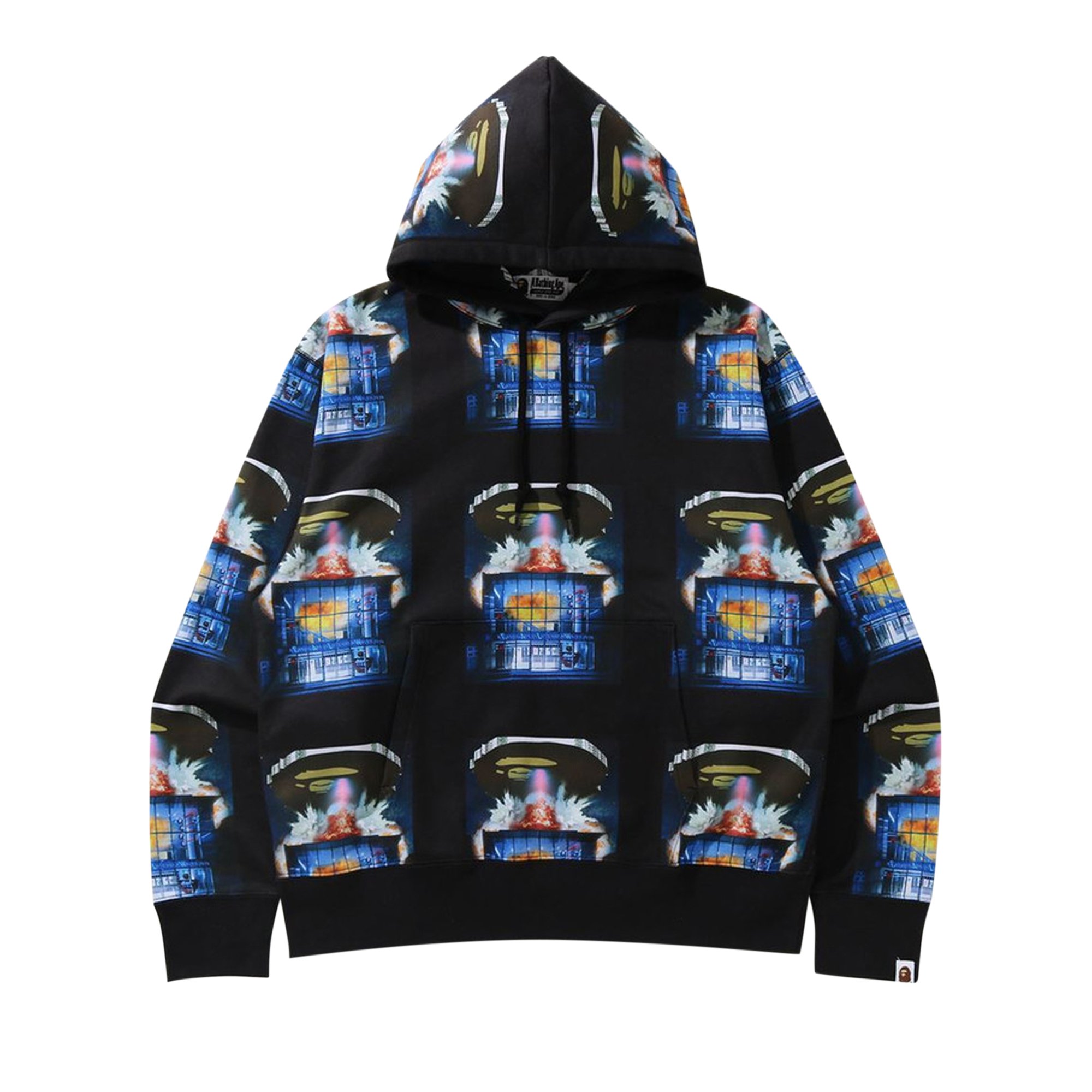 BAPE Invasion Relaxed Pullover Hoodie Black