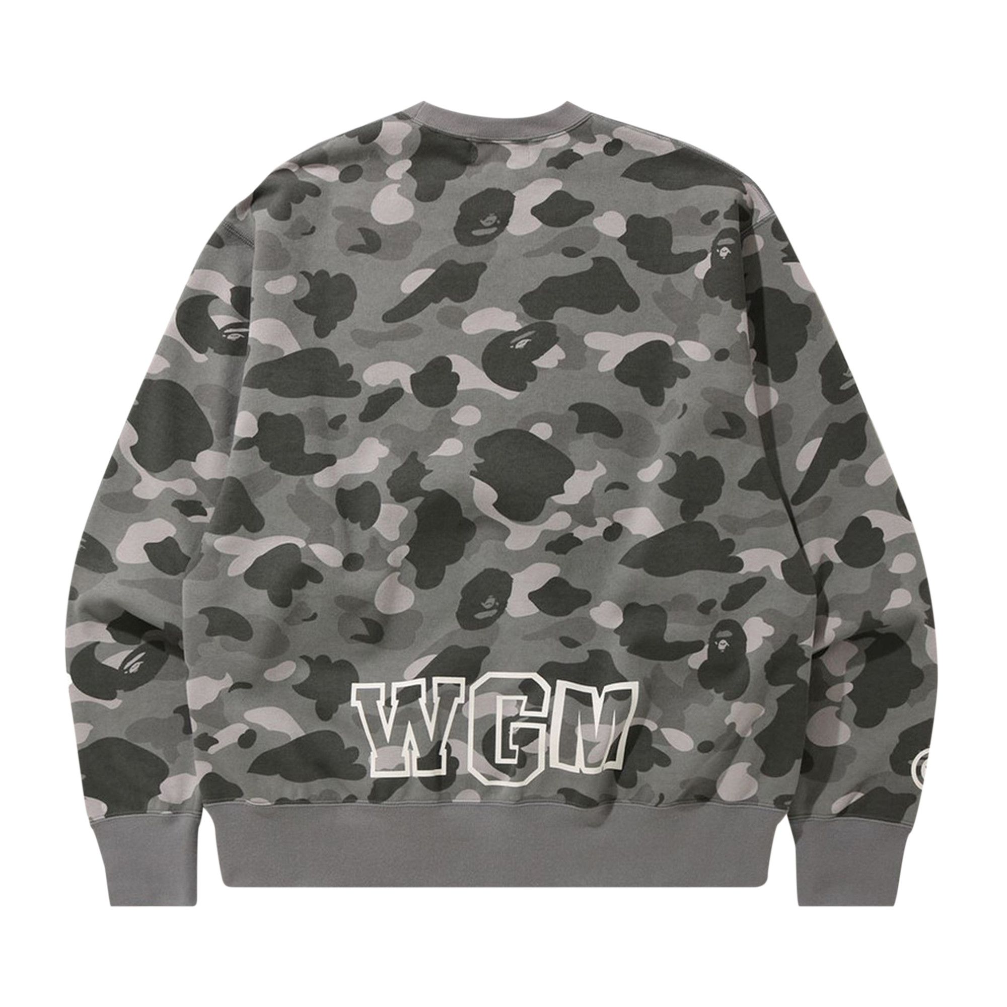 Buy BAPE Color Camo Shark Relaxed Fit Crewneck Grey 1H30 113 014 GREY GOAT