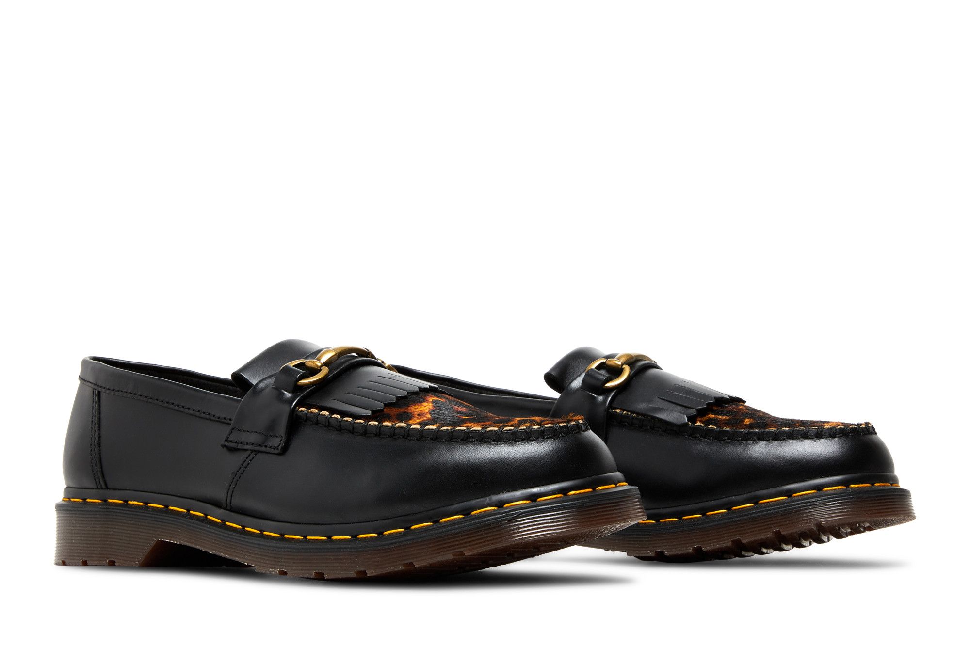 Buy Dr. Martens Adrian Snaffle Hair On Loafer 'Micro Leopard