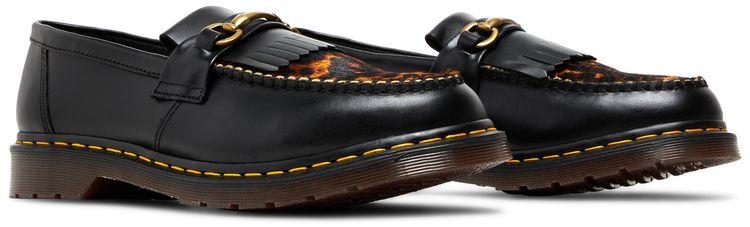 Dr Martens Adrian Snaffle Hair On Loafer Micro Leopard