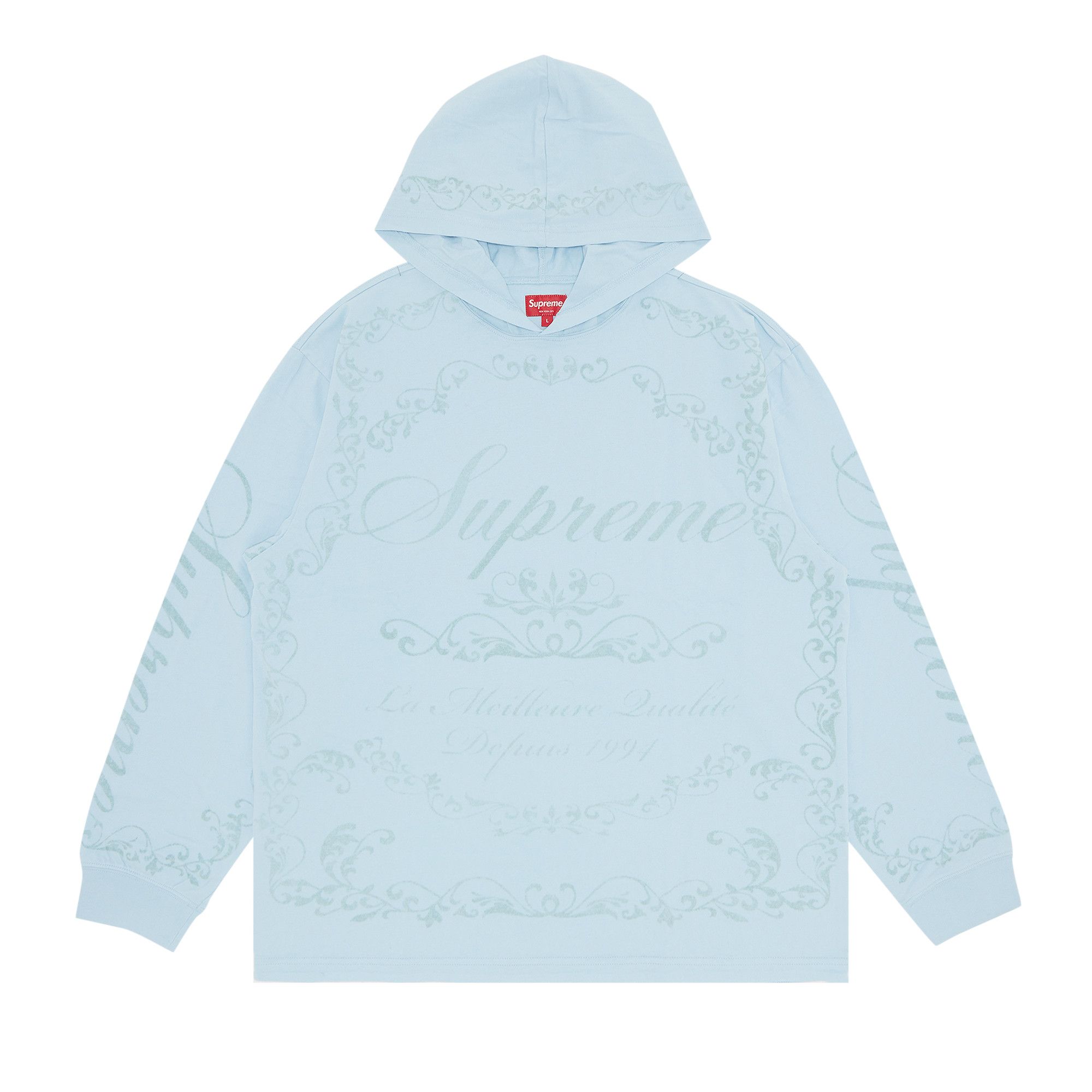 Ice blue sales supreme hoodie