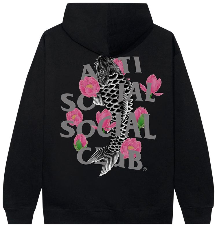 Anti Social Social Club Ornamental Hoodie Black