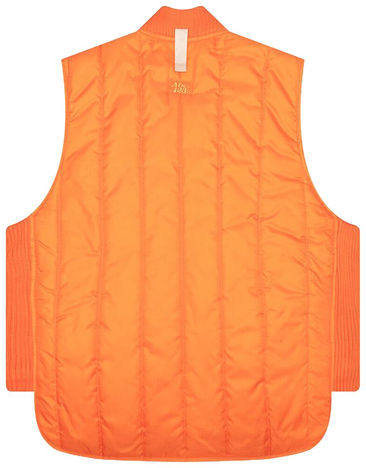 Advisory Board Crystals Puffer Vest Orange