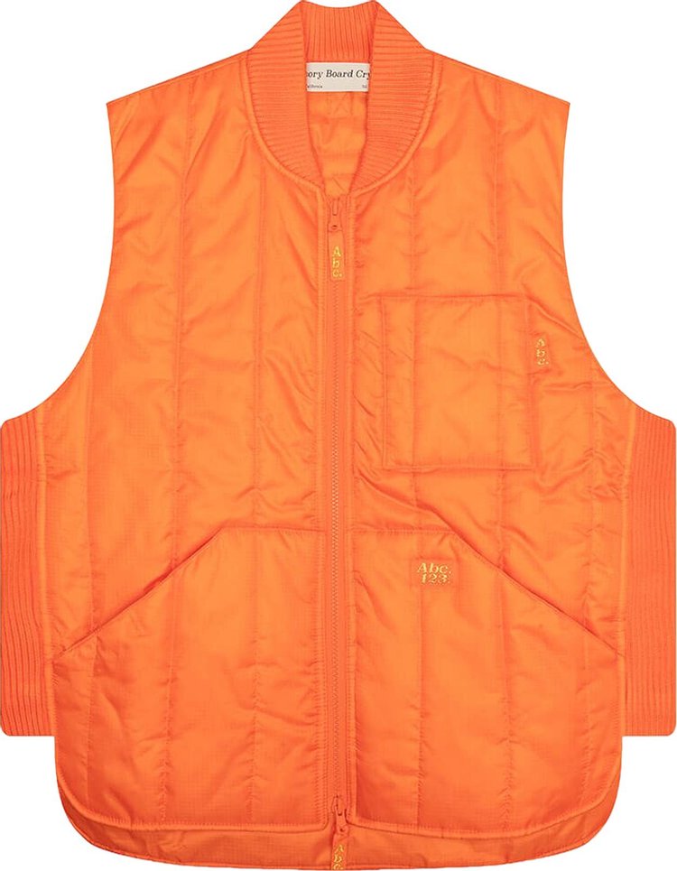 Advisory Board Crystals Puffer Vest 'Orange'