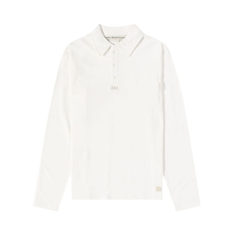 Advisory Board Crystals Long Sleeve Polo Shirt Neutrals