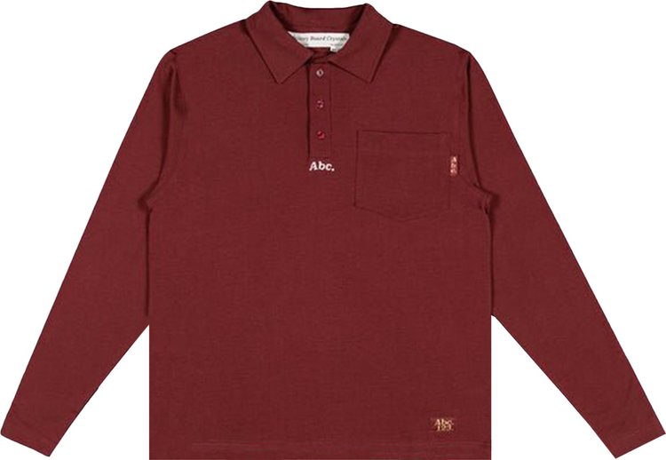 Advisory Board Crystals Long-Sleeve Polo Shirt 'Red'