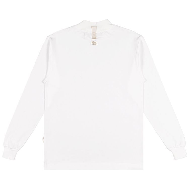 Advisory Board Crystals Long Sleeve Mockneck White