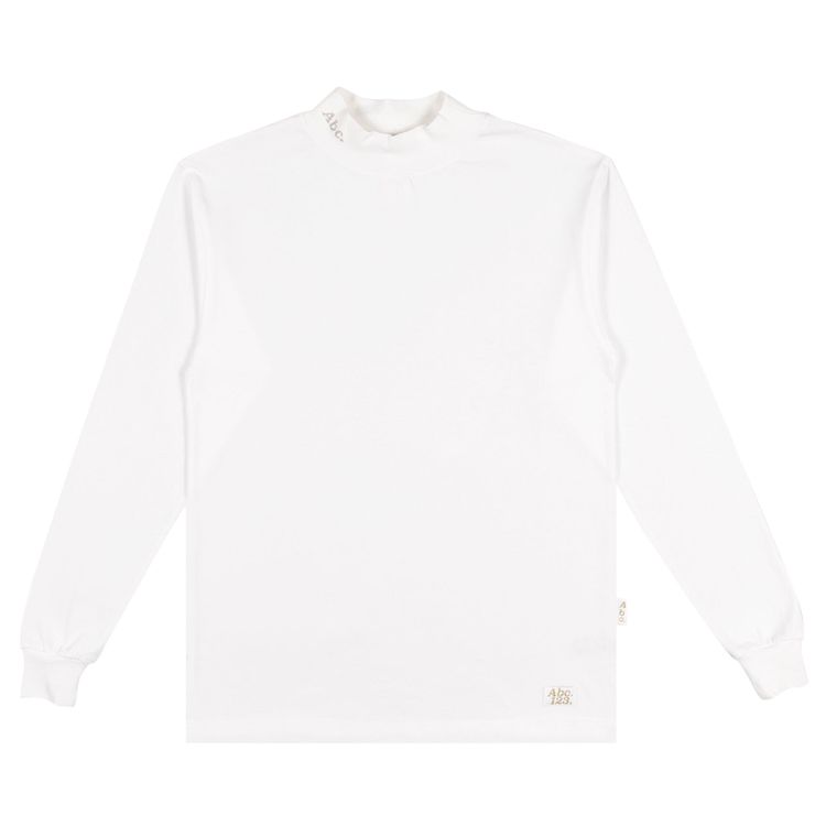 Advisory Board Crystals Long Sleeve Mockneck White