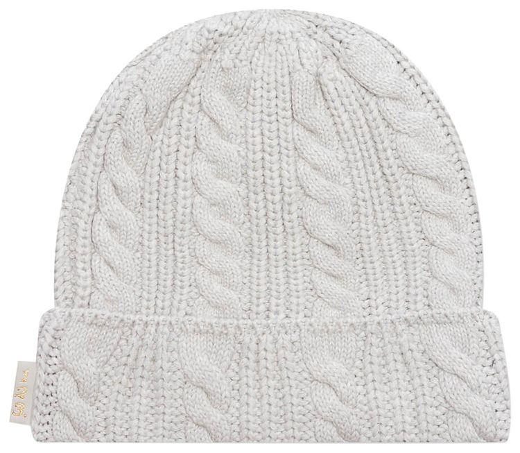 Advisory Board Crystals Cable Knit Beanie Grey