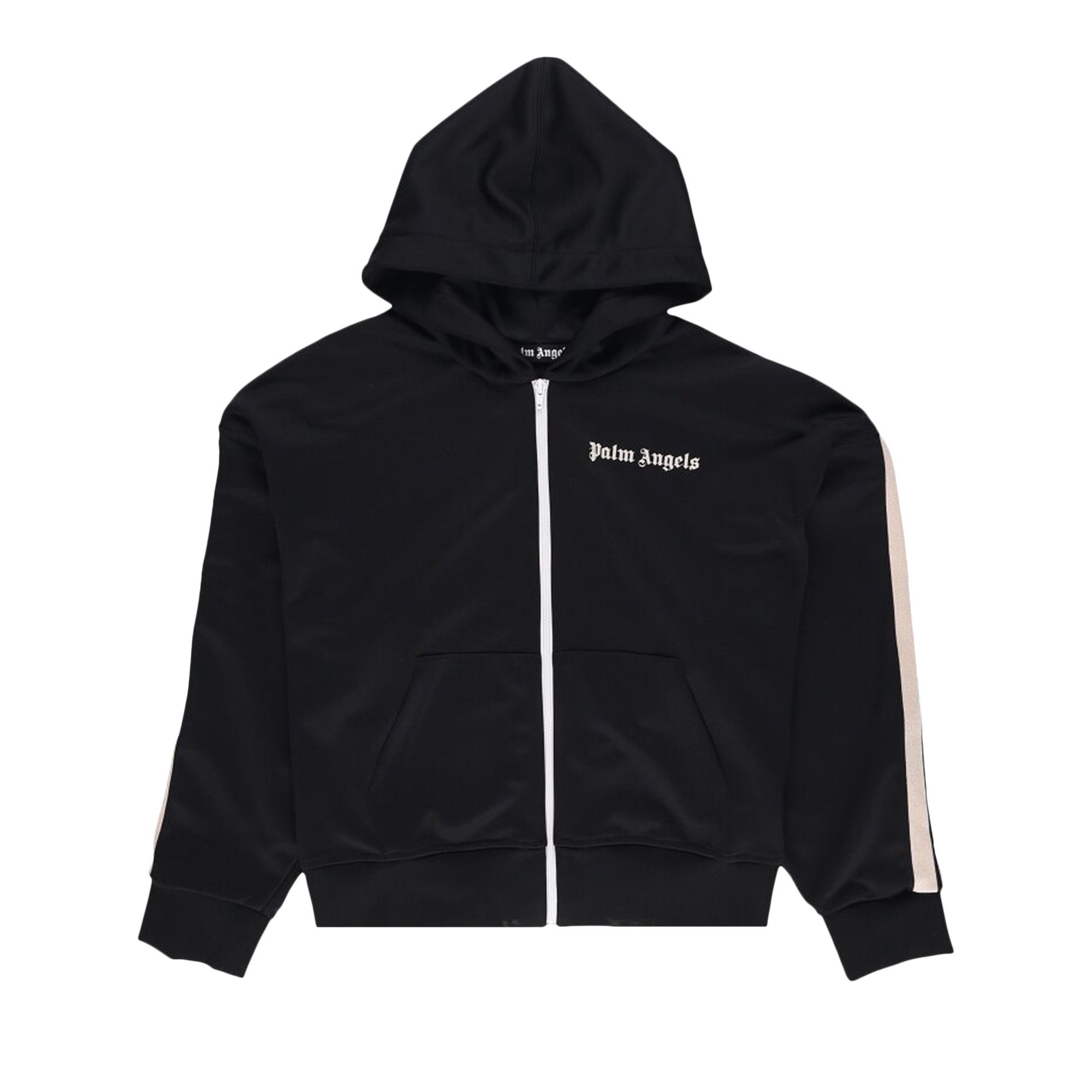 Buy Palm Angels Zip Track Hoodie 'Black