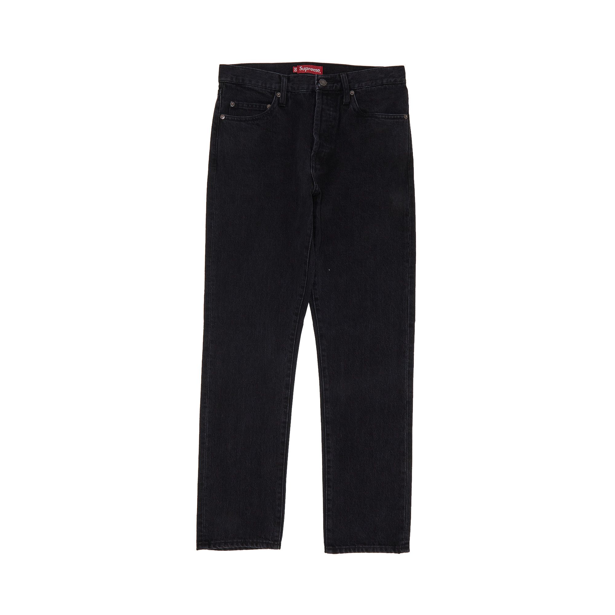 Supreme stone washed slim sale jean