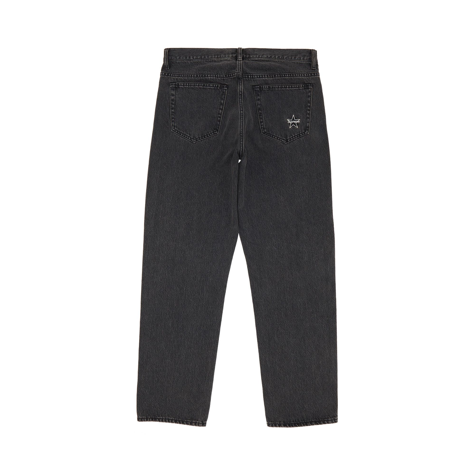 Size 30 Supreme Regular Jean 'Washed Black'