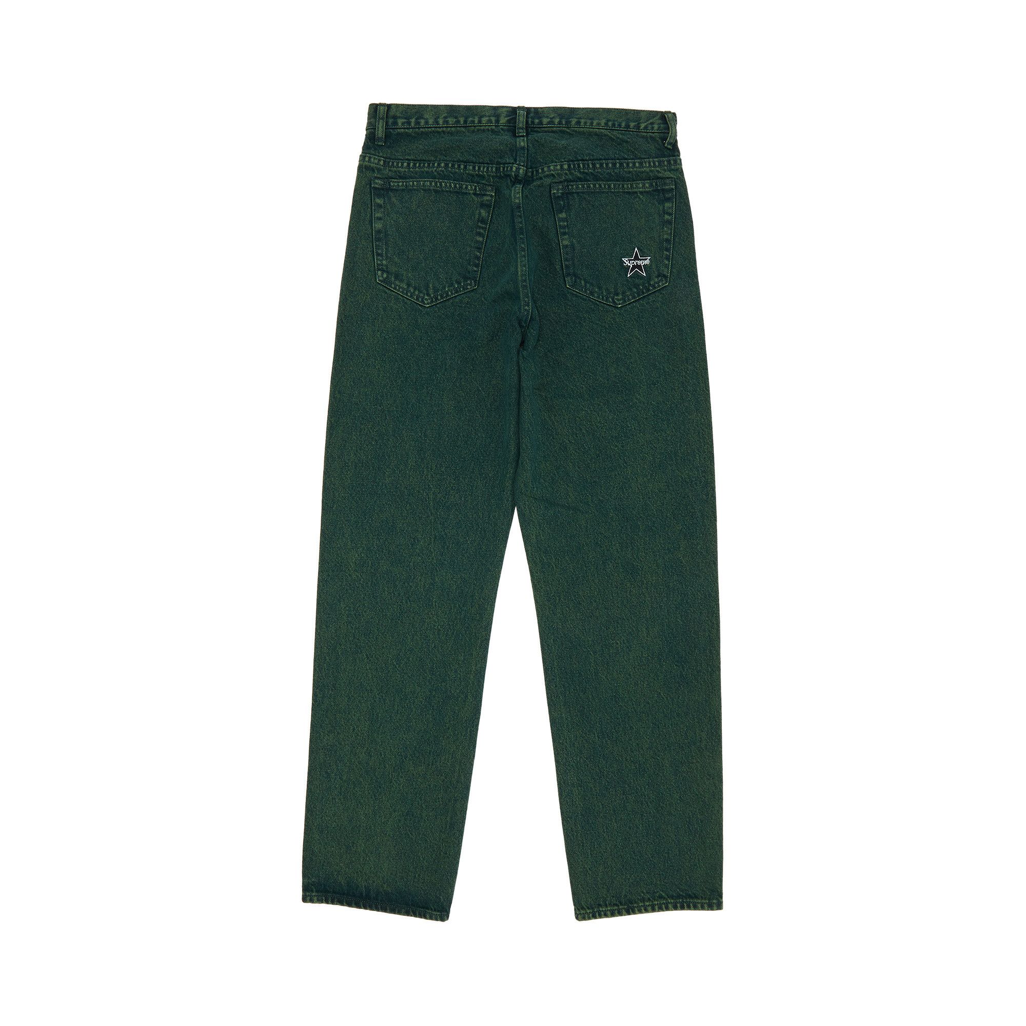 Size 30 Supreme Regular Jean 'Overdyed Green'