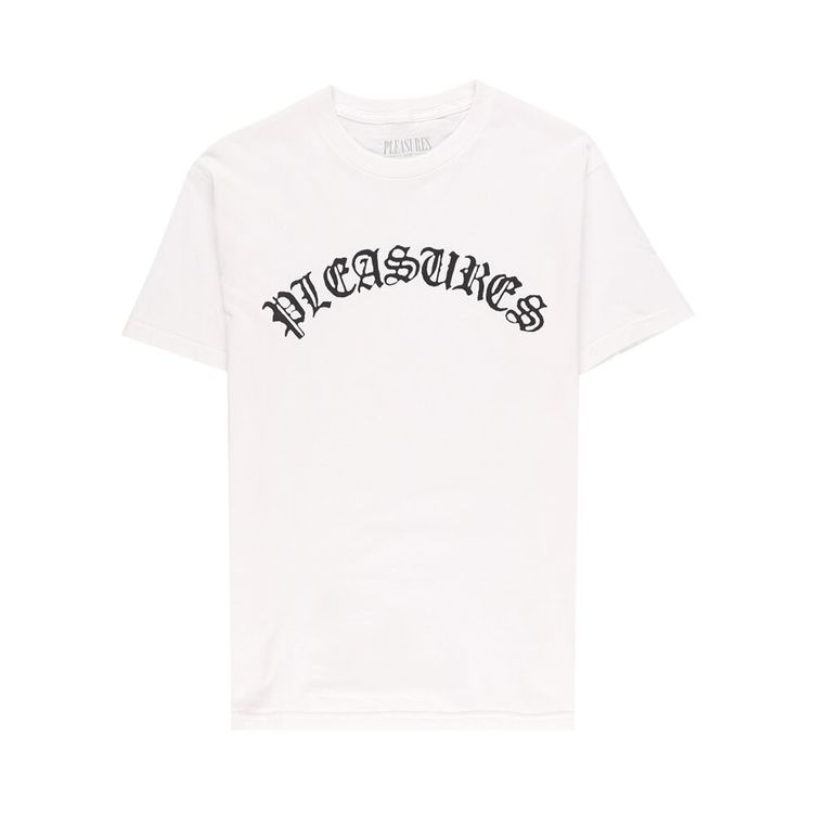 Pleasures Old E Logo T Shirt White