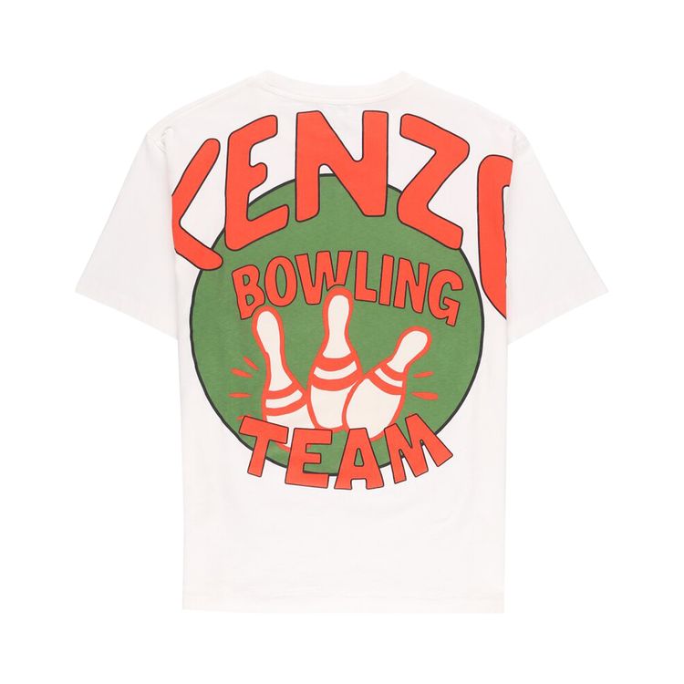 Kenzo Bowling Team Oversize T Shirt Off White