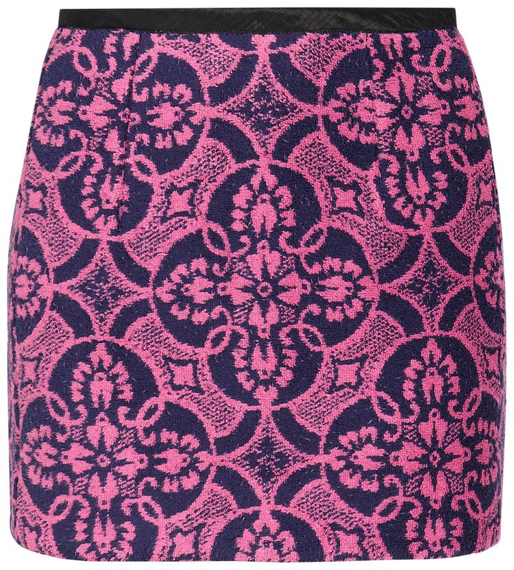 Marine Serre Oriental Towels Mini Skirt Oriental Fuschia