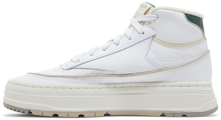 Reebok Wmns Club C Geo Mid White Dark Green