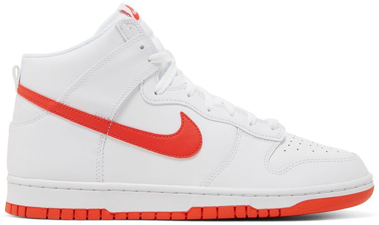 dunk high white varsity red