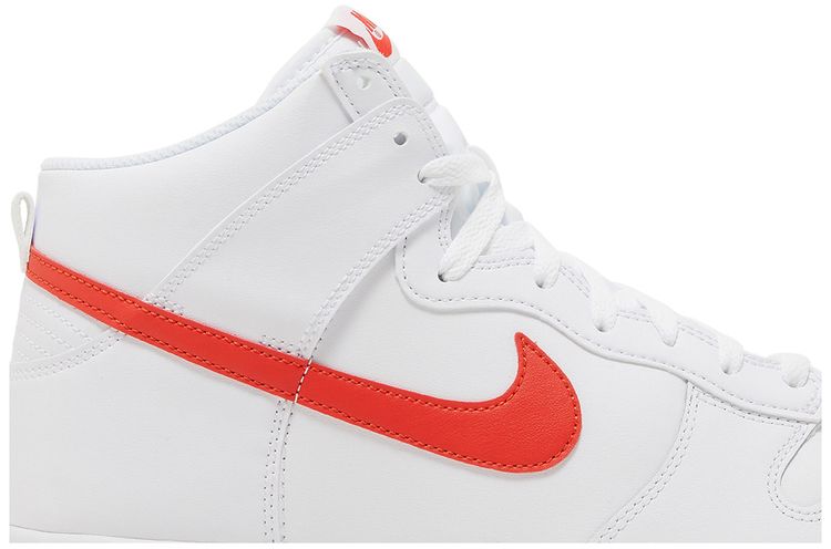 Nike Dunk High White Picante Red