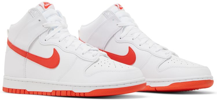 Nike Dunk High White Picante Red