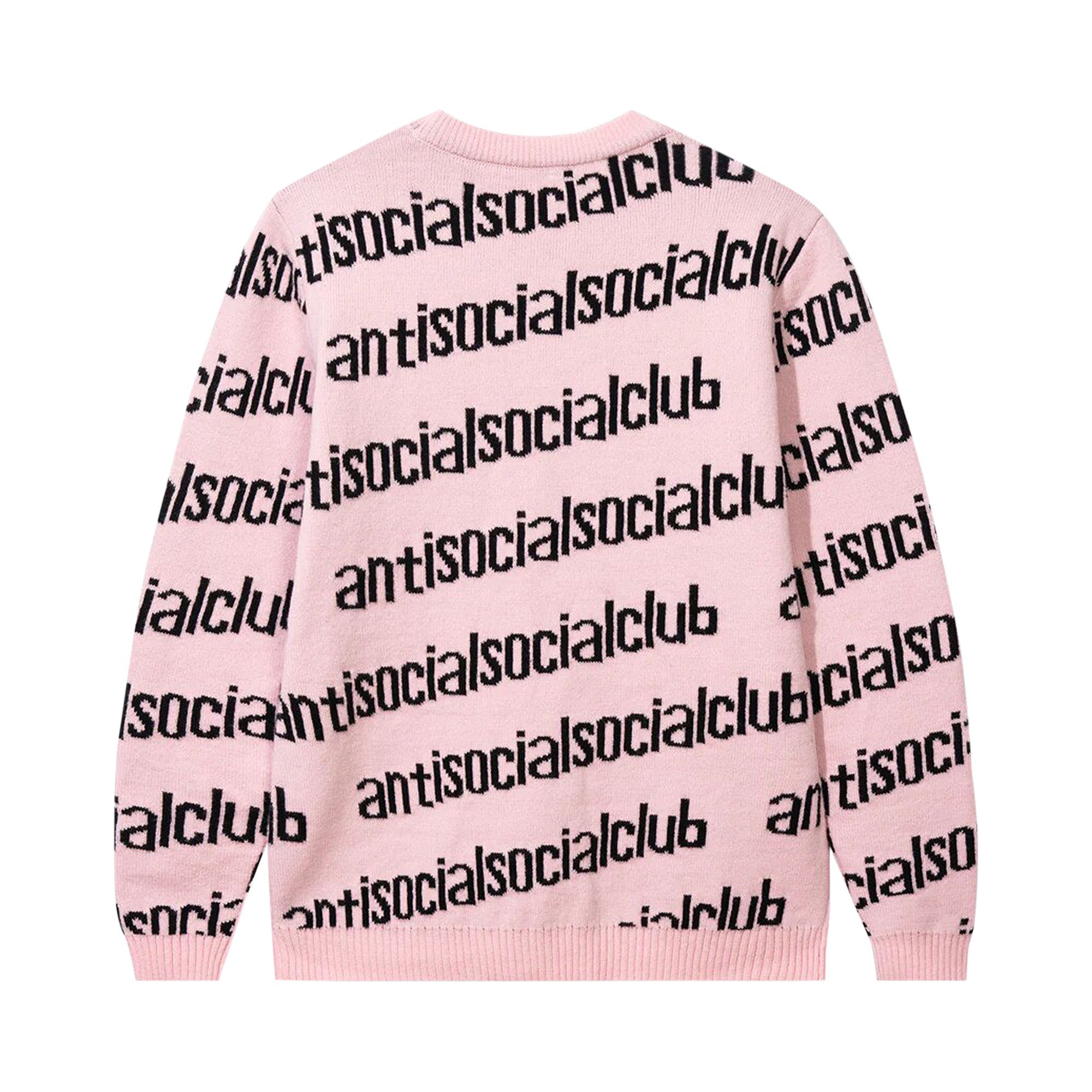 Buy Anti Social Social Club In The Loop Knit Crewneck Pink 0657 100000106ITLKC PINK GOAT CA