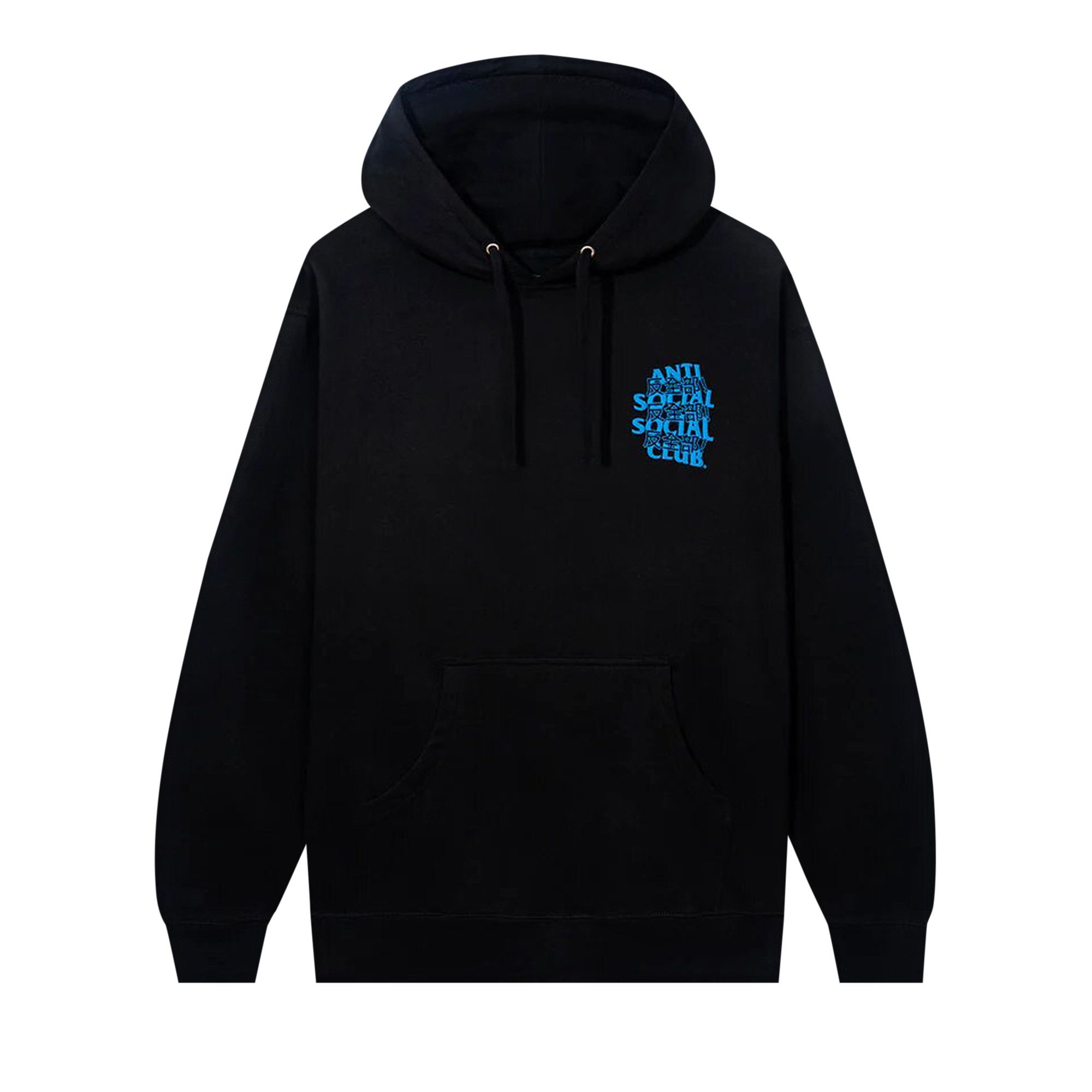 Black anti social club hoodie cheap