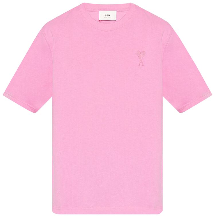 Ami Tonal T Shirt Candy Pink