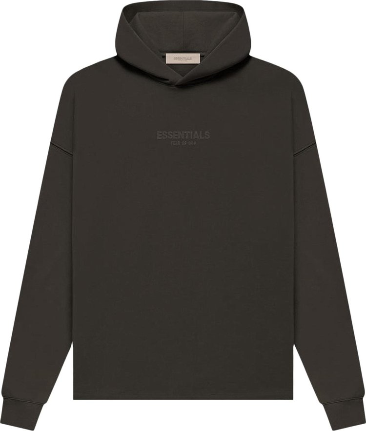 Buy Fear of God Essentials Relaxed Hoodie 'Off Black' - 192SU222095F | GOAT