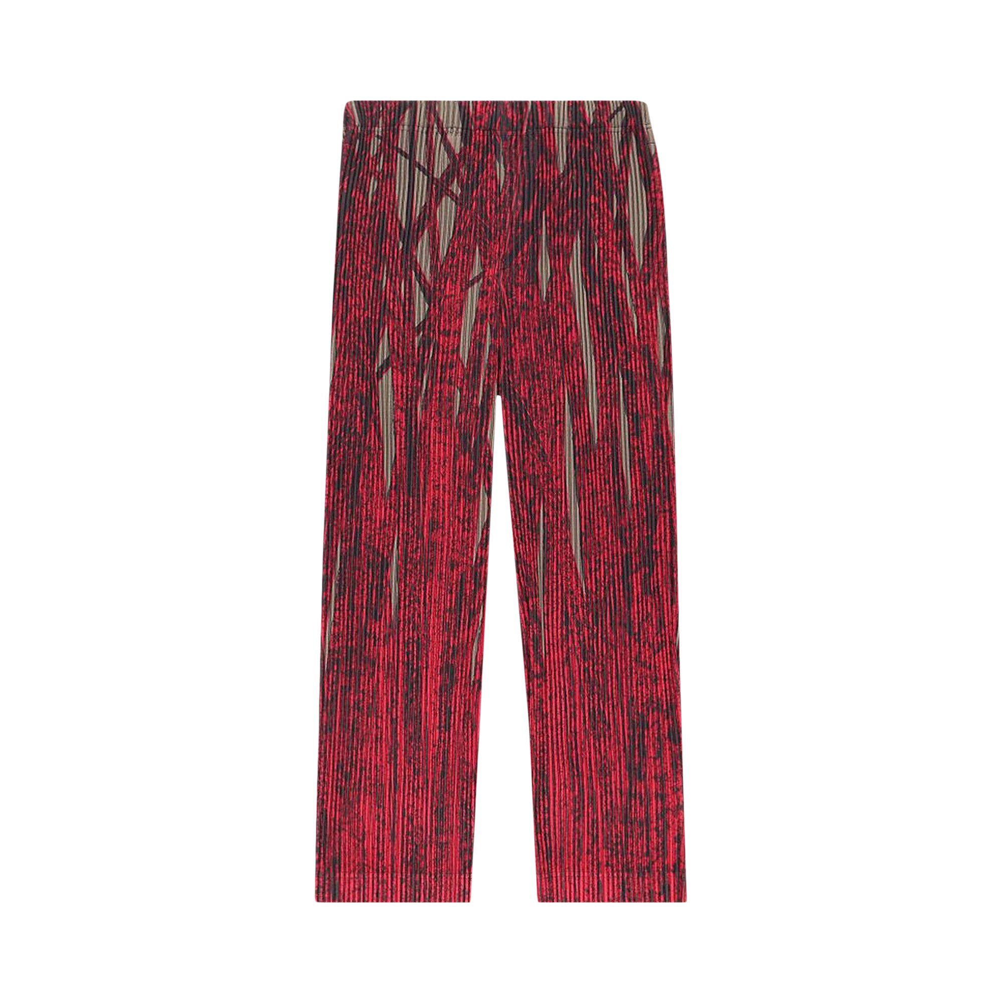 Homme Plissé Issey Miyake Grass Field Pants 'Red'