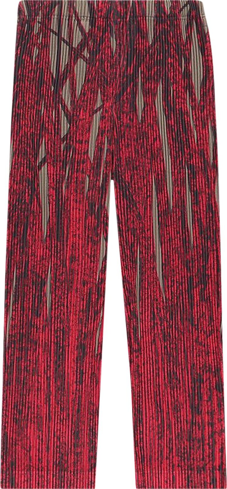 Homme Plissé Issey Miyake Grass Field Pants 'Red'