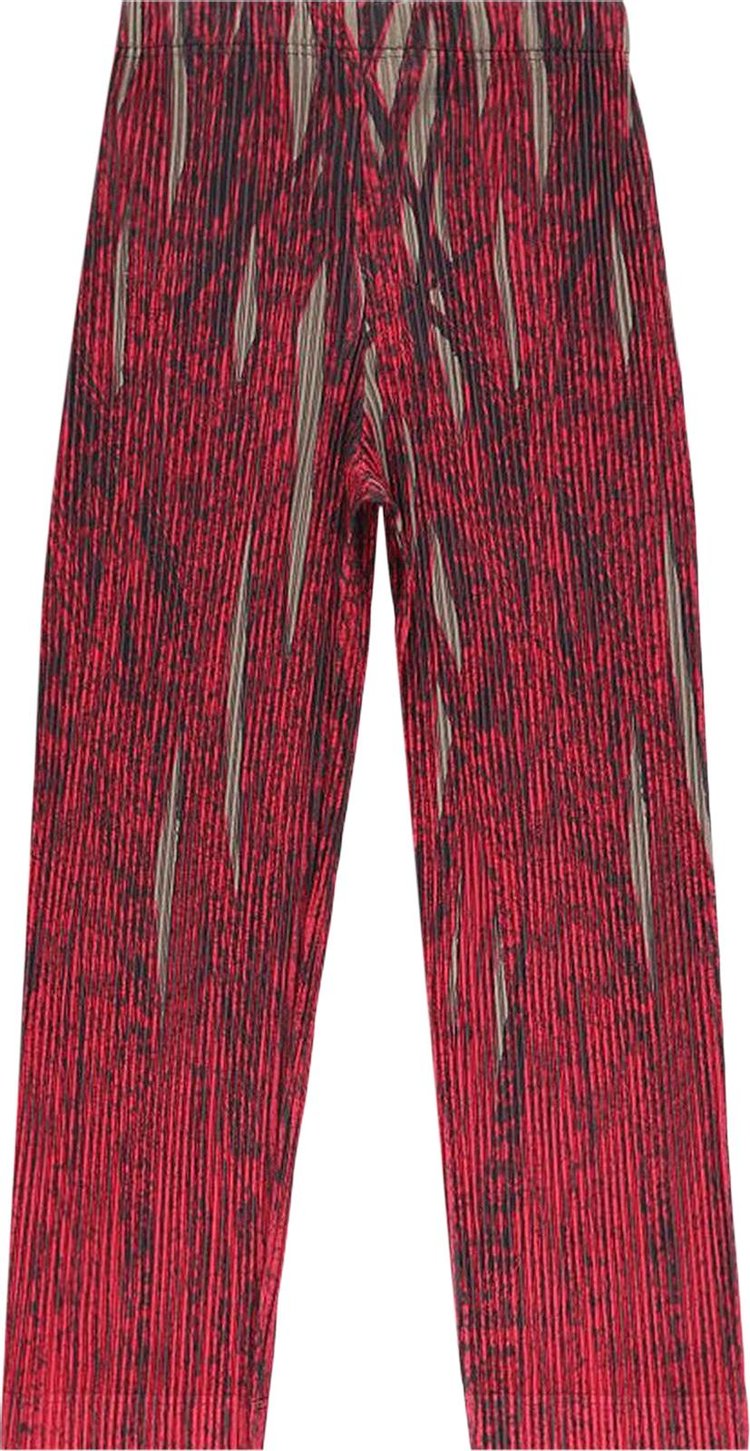 Homme Plisse Issey Miyake Grass Field Pants Red