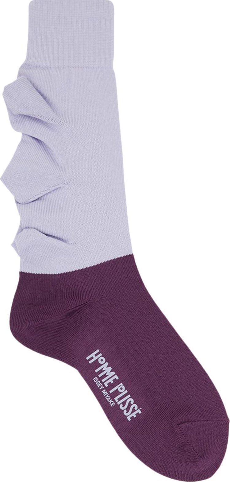 Homme Plissé Issey Miyake Flower Socks 'Purple'