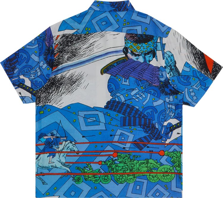 Supreme Ronin Silk Short Sleeve Shirt Blue