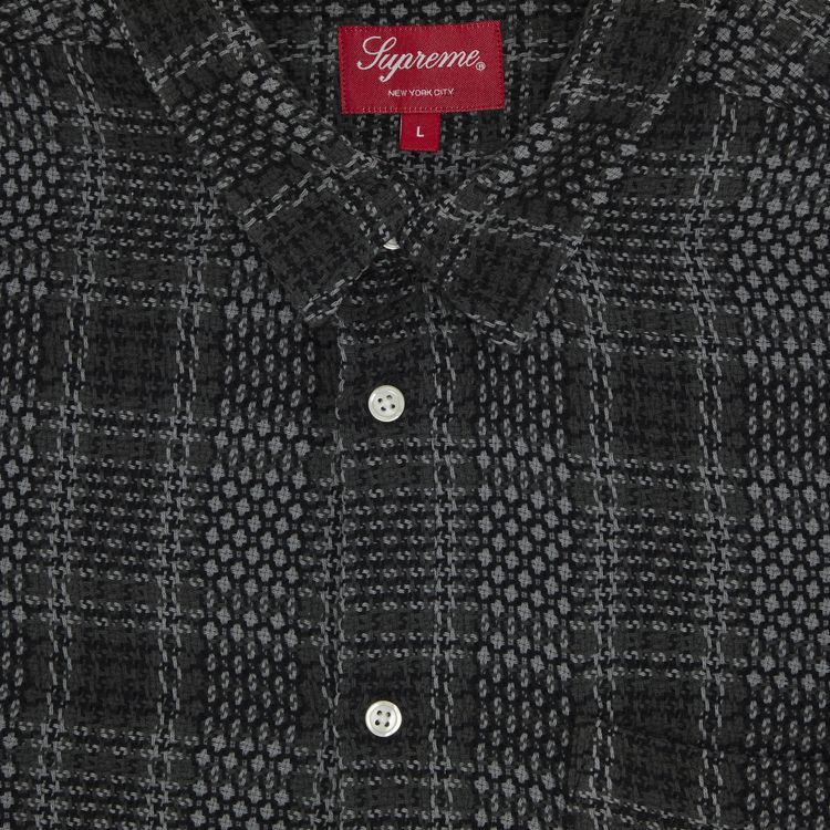 Buy Supreme Basket Weave Plaid Shirt 