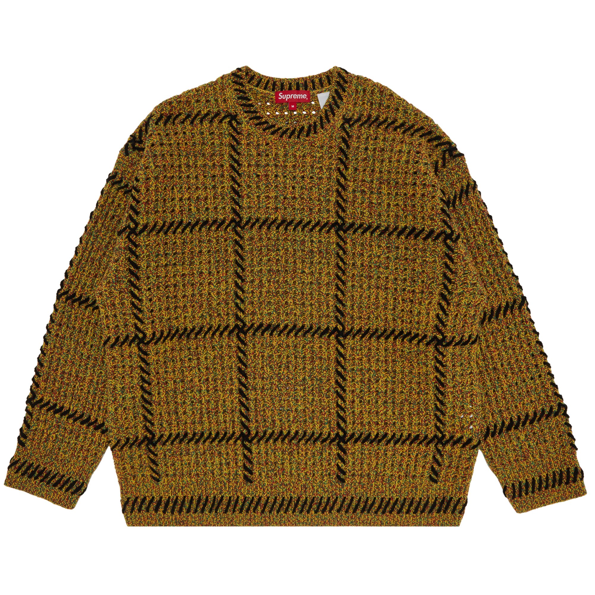 Supreme Quilt Stitch Sweater 'Yellow'