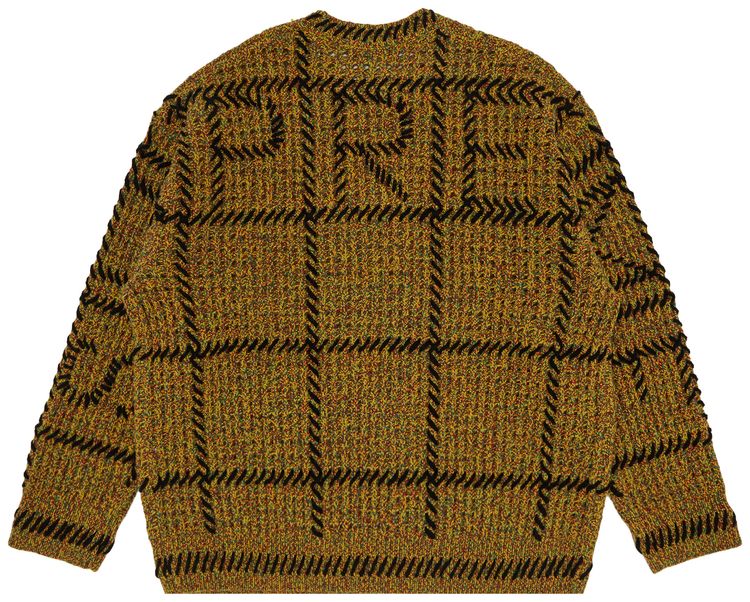 Supreme Quilt Stitch Sweater Yellow