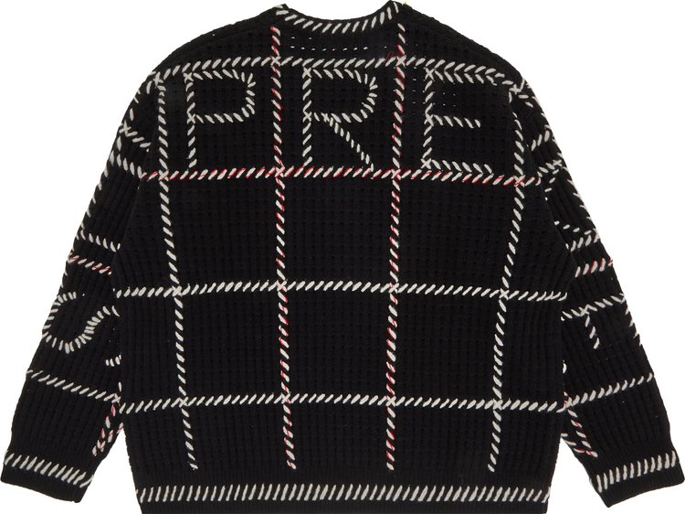 Supreme Quilt Stitch Sweater Black