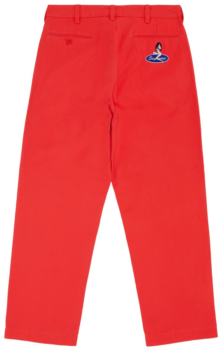 Supreme Chino Pant Neon Red