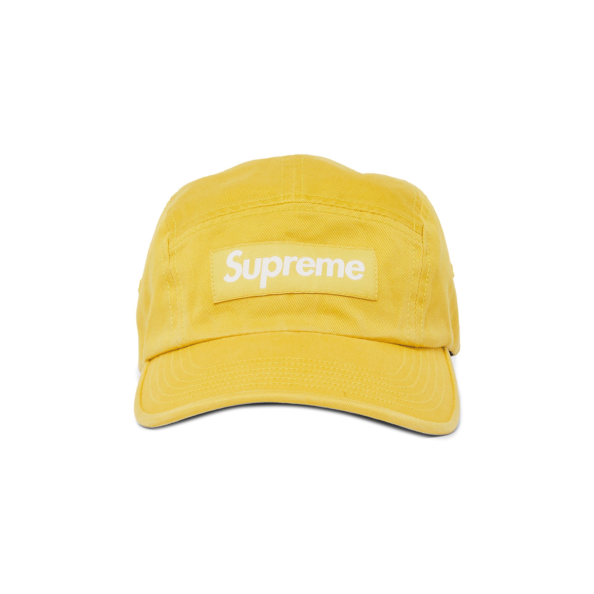 Buy Supreme Washed Chino Twill Camp Cap 'Yellow' - SS23H82 YELLOW