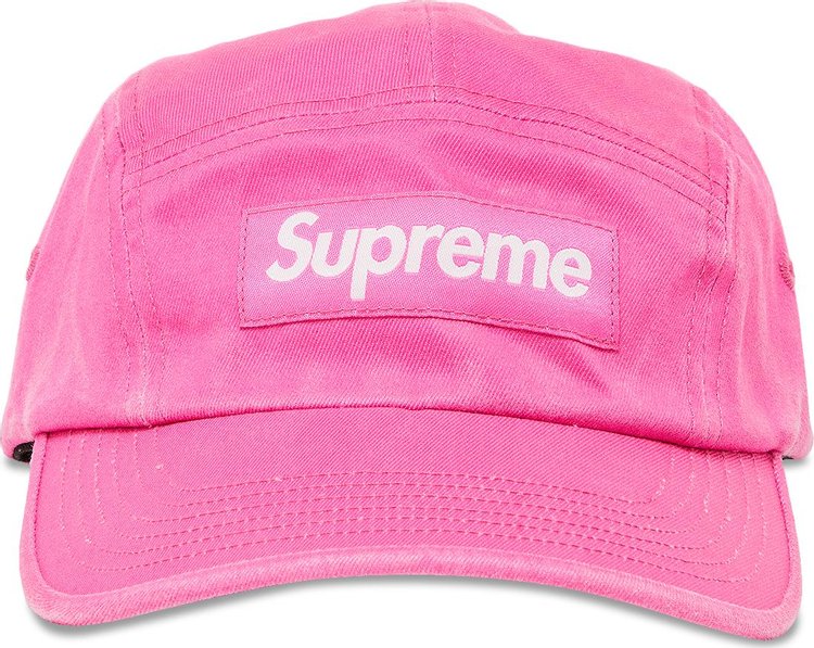 Supreme Washed Chino Twill Camp Cap Pink