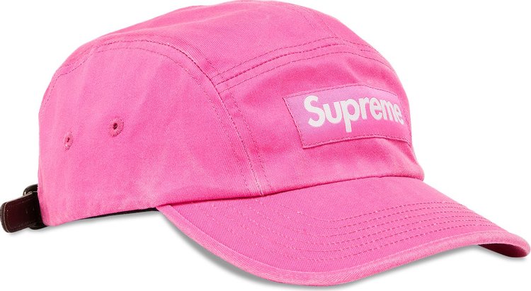 Supreme Washed Chino Twill Camp Cap Pink