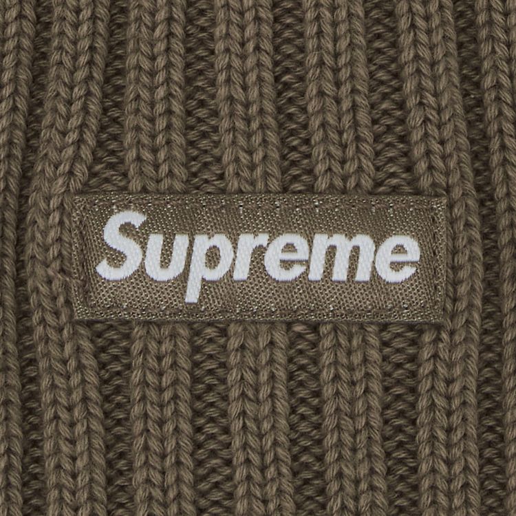 Supreme Overdyed Beanie Taupe