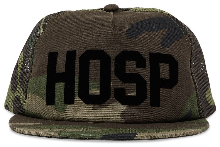 Supreme HOSP Mesh Back 5 Panel Woodland Camo