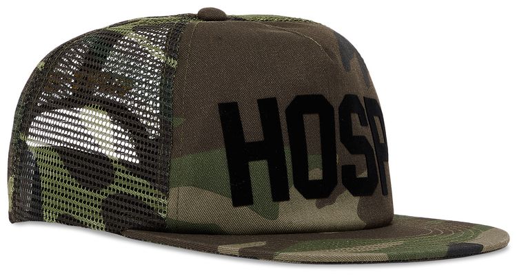 Supreme HOSP Mesh Back 5 Panel Woodland Camo