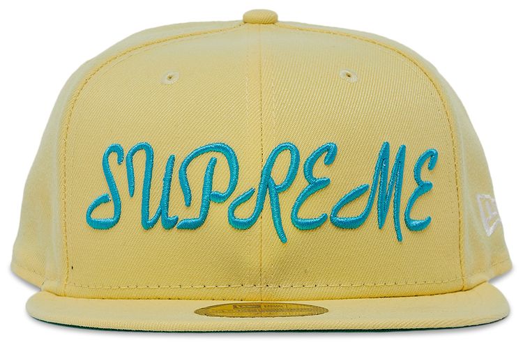 Supreme Script New Era Pale Yellow