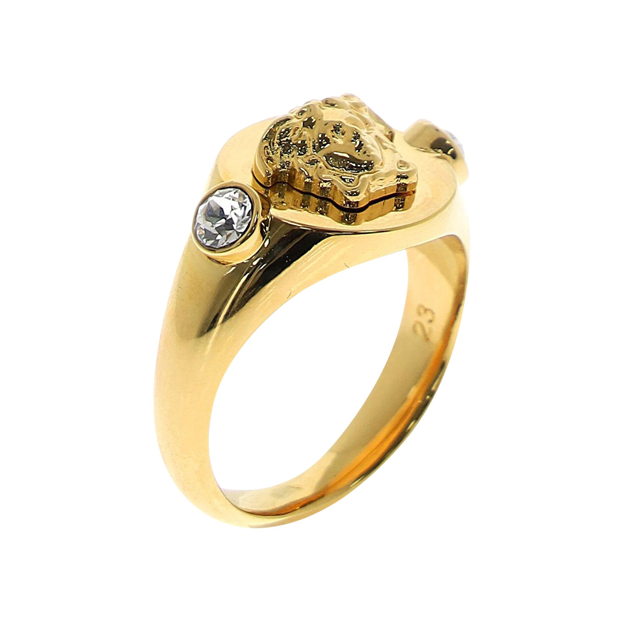 Buy Versace Crystal Ring Versace Gold Crystal 1009559 1A00621